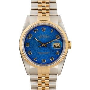 Rolex Datejust ref 16233 Blue Dial