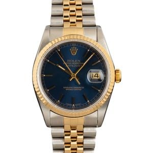 Rolex Datejust 16233 Blue Dial