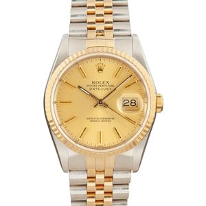 Rolex Datejust ref 16233 Champagne Dial