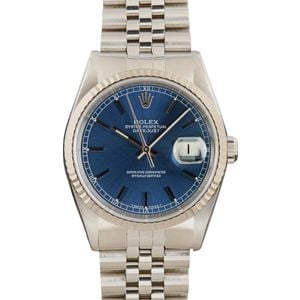 Rolex Datejust ref 16234 Blue Dial