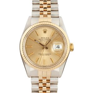 Used Rolex Datejust 16013 Champagne