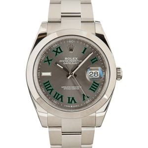 Rolex Datejust 41 Ref 126300 Rhodium Roman Dial