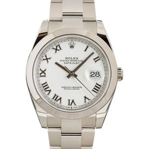 Rolex Datejust 41 Ref 126300 White Dial