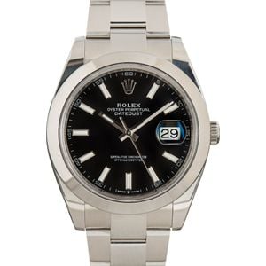 Used Rolex Datejust 41 Ref 126300 Black Dial