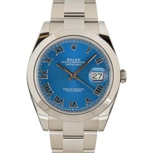 Pre-Owned 41MM Rolex Datejust 126300 Blue Dial