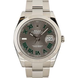 Rolex Datejust 41 Ref 126300 Rhodium Roman Dial