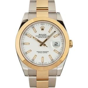 Rolex Datejust 41 Ref 126303 White Chromalight Dial