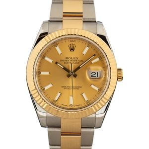 Used Rolex Datejust 126333 Champagne Index Dial