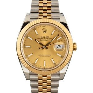 Rolex Datejust 41 Ref 126333 Champagne Dial