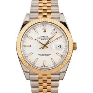 Rolex Datejust 41 Ref 126333 White Luminous Dial