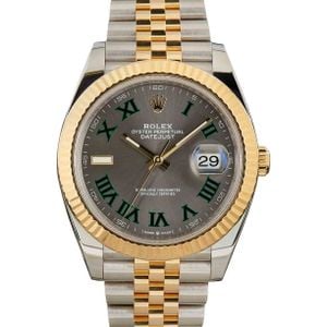 Rolex Datejust 41 Ref 126333 Slate Wimbledon Dial