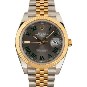 Rolex Datejust 41 Ref 126333 Slate Wimbledon Dial