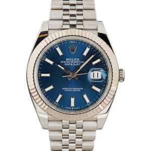 Rolex Datejust 41 Ref 126334 Blue Chromalight Dial