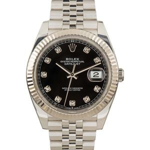 Rolex Datejust 41 Ref 126334 Black Diamond Dial