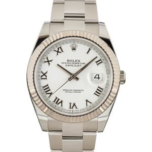 Rolex Datejust 41 Ref 126334 White Dial