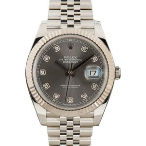 Pre-Owned Rolex Datejust 41 Ref 126334 Slate Diamond Dial