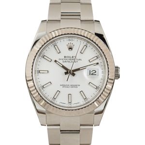 Rolex Datejust 41 Ref 126334 White Dial