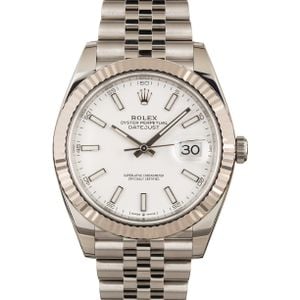 171185 PL Pre Owned Rolex Datejust 41 Ref 126334 White Dial