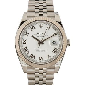 Rolex 126334 Datejust 41 White Roman Dial