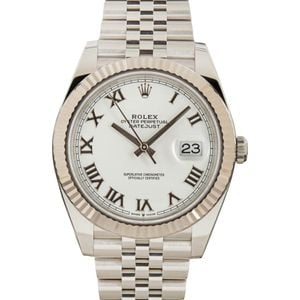 Rolex 126334 Datejust 41 White Roman Dial