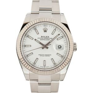 Rolex Datejust 41 126334 White Dial