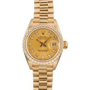 Lady Rolex Datejust 69138 Diamond Dial