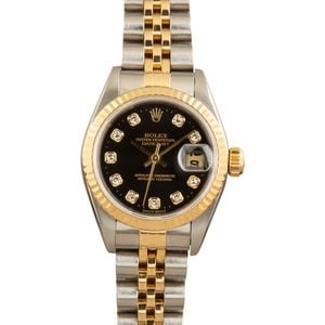 Lady Rolex Datejust 69173 Diamond Dial