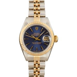 Datejust Lady Rolex 69173 Blue Dial