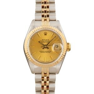 Pre-Owned Rolex Datejust 69173 Champagne