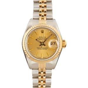 Pre-Owned Rolex Datejust 69173 Champagne