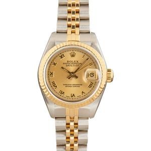 Ladies Rolex Datejust 69173 Roman Dial