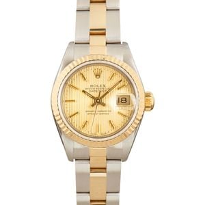 Ladies Rolex Datejust 69173 Tapestry Dial