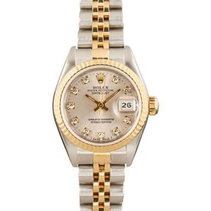 Lady Rolex Datejust 69173 Diamond Dial