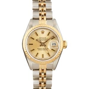 Lady Rolex Datejust 69173 Silver Index Dial