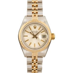 Ladies Rolex Datejust 69173 Tapestry Dial