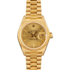 Ladies Rolex President 69278 18k Yellow Gold