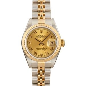 Used Rolex Datejust 79173 Champagne Dial