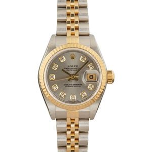 Lady Rolex Datejust 79173 Slate Diamond Dial