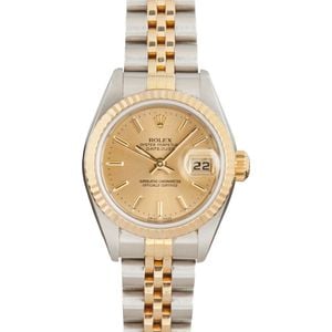 Ladies Rolex Datejust ref 79173 Champagne Dial