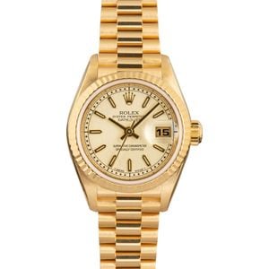 Pre-Owned Rolex Ladies Datejust 79178 18k Yellow Gold