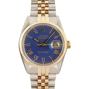 Rolex Datejust 16013 Blue Buckley Dial