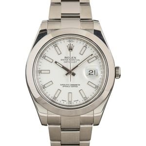 Rolex Datejust II 116300 White Dial