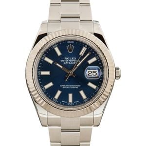 PreOwned Rolex Datejust 41 Ref 126334 Blue Dial