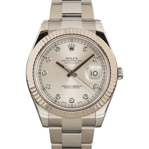 Rolex Datejust II Ref 116334 Diamond Dial