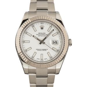 Rolex Datejust II Ref. 116334 White Dial