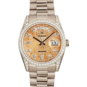 Pre-owned Rolex President Day-Date 118389 Jubilee Dial