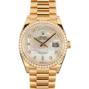 Pre-owned Rolex Day-Date 36 ref 128348 18k Yellow Gold