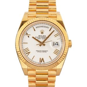 Rolex Day-Date 40 ref 228238 White Roman Dial