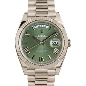 Rolex Day-Date 40 228239 Olive Green Roman Dial