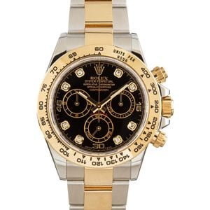 PreOwned Rolex Daytona Cosmograph 116503 Black Diamond Dial